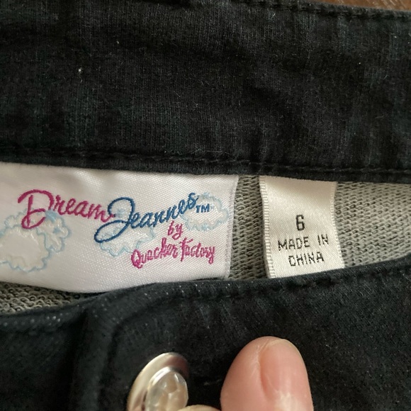Ladies Size 6 Dream Jeannes by Quacker Factory Black Denim Jeans - Picture 5 of 15
